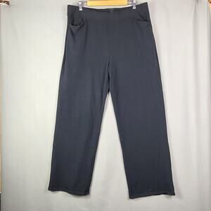 Woolx Ellie Cold Weather Wide Leg Pant Merino Wool Blend Pull On Pockets Size XL